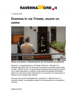 Dramma in via Trieste, muore un uomo