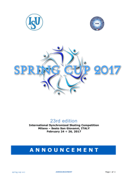 SPRING CUP 2017