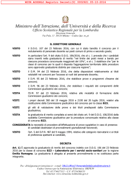 B23 decreto graduatoria Emilia Romagna
