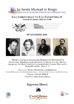 07 dal Barocco all`Ottocento Figino Locandina