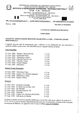 Page 1 MINISTERO DELL`ISTRUZIONE, DELL`UNIVERSITA E
