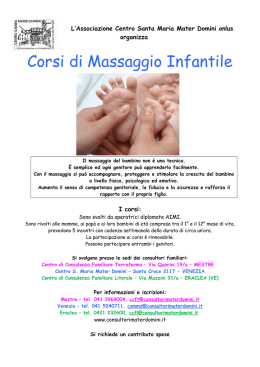 corsi_massaggio_infantile - Associazione Santa Maria Mater