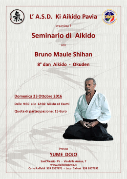 Seminario di Aikido