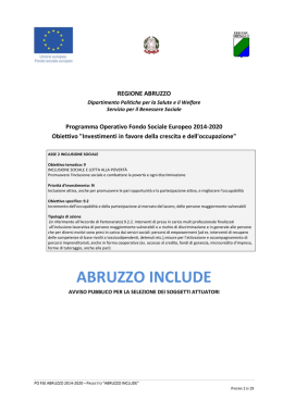 abruzzo include - URP Regione Abruzzo