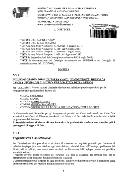 indizione graduatorie di istituto a.a. 2016-2017