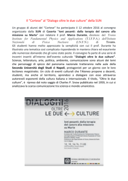 Dialogo oltre le due culture - Liceo Scientifico "N. Cortese"