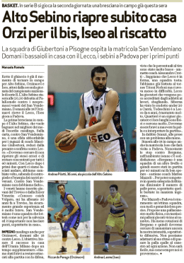 09-10-2016 - Basket Iseo