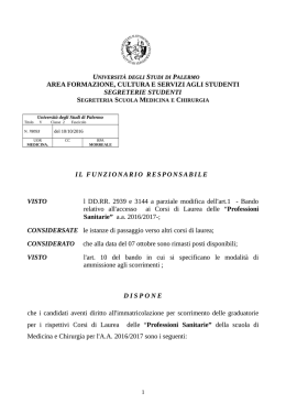 4 scorrimento - Università degli Studi di Palermo