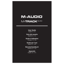 M-Track Quad User Guide