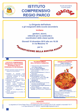 Volantino secondaria 2016