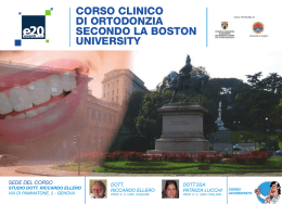 corso clinico di ortodonzia secondo la boston university