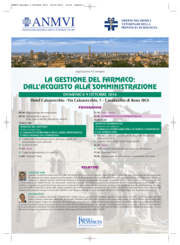 ANMVI Bologna 9 Ottobre 2016 - Ordine dei Medici Veterinari