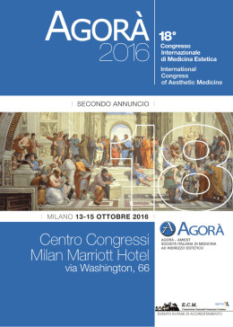 scarica la versione pdf - Congresso Medicina Estetica Milano