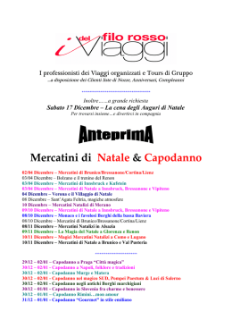 Programmi 2016 - Livorno - I Viaggi del Filo Rosso: Agenzia di