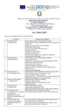 Piano Attivita` 2016-17