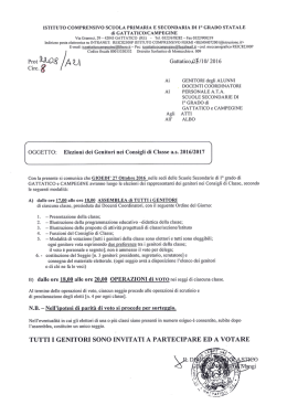leggi la comunicazione - Istituto Comprensivo di Gattatico e
