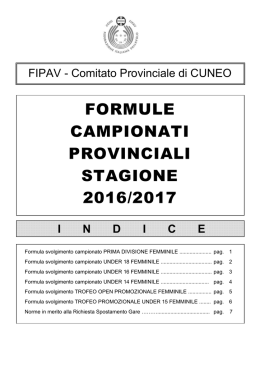 formula - Fipav Cuneo