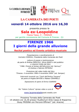 Sala ex-Leopoldine - Comune di Firenze