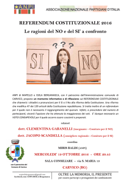 Il volantino - ANPI Comitato Provinciale Bergamo