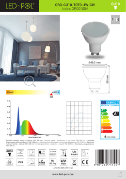 Index: ORO01004 ORO-GU10-TOTO-4W-CW GU10