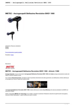 IMETEC - Asciugacapelli Bellissima Revolution BHD1
