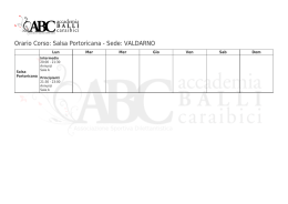 Stampa Orario - ABC Accademia Balli Caraibici