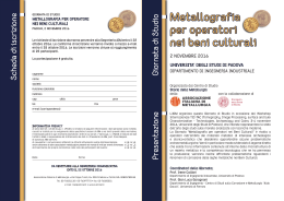 Programma - Società Numismatica Italiana