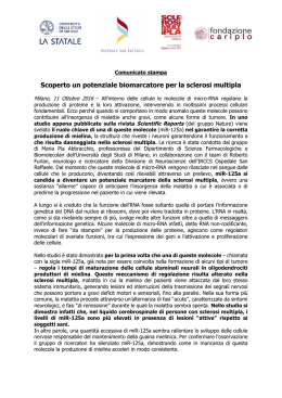 Comunicato stampa - Università degli Studi di Milano