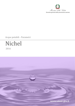 Nichel - Ministero della Salute