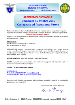 Alpinismo Giovanile - Ancona