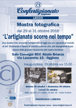 Per maggiori informazioni scarica la locandina