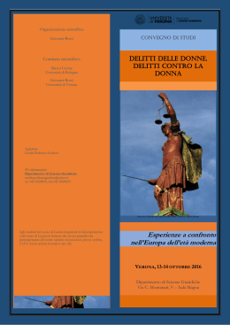 programma - Storia del diritto medievale e moderno