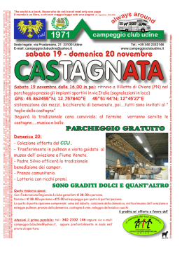 19 e 20 a Villotta di Chions &ldquo;Castagnata&rdquo;