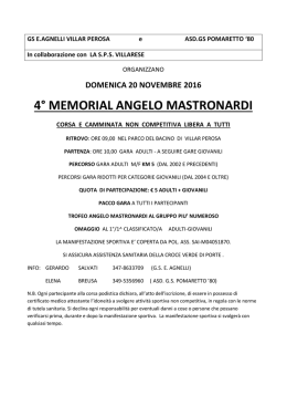 4° Mem. Angelo Mastronardi Km 5 - Villar Perosa