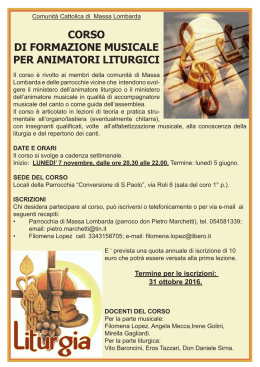 corso-animatori-liturgici - Parrocchie San Paolo e San Giacomo