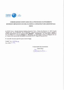 10/10/2016 gara di interventi impiantistici ed edili su edifici e