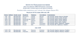 - Sportello di Segreteria