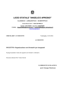 LICEO STATALE "ANGELICO APROSIO"