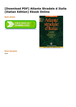 [Download PDF] Atlante Stradale d Italia (Italian Edition