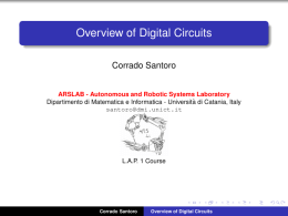 Overview of Digital Circuits - Dipartimento di Matematica e Informatica