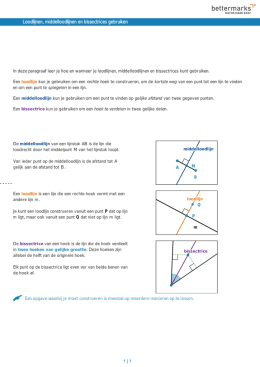 1 1 bettermarks" MATHE MALE EAEY Loodlijnen, middelloodlijnen