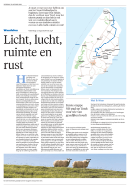 Eerste etappe NH-pad op Texel: voor wie van grasdijken houdt
