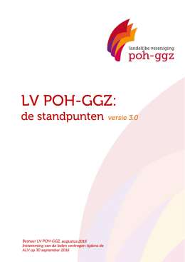 Position Paper Concept 2.0 - Landelijke Vereniging POH-GGZ