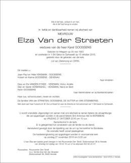Elza Van der Straeten
