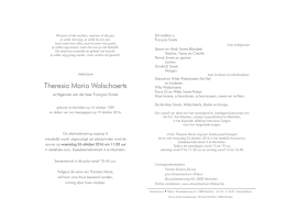 Theresia Maria Walschaerts kaart