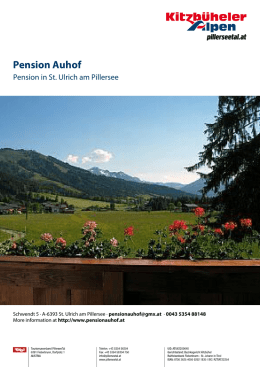 Pension Auhof in St. Ulrich am Pillersee
