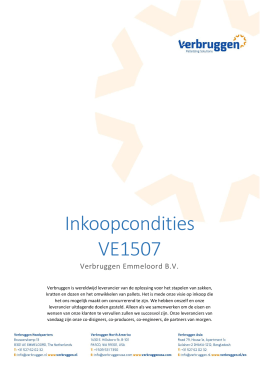 Inkoopcondities VE1507