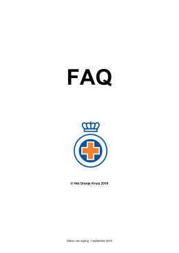 FAQ - Het Oranje Kruis