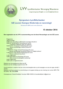 LVV Lymfklierkanker Vereniging Vlaanderen