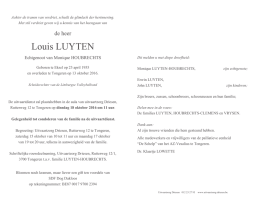 De heer Louis Luyten - Uitvaartzorg DRIESEN